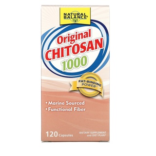 ภาพหน้าปกสินค้าNatural Balance, Original Chitosan 1000 mg 120 Capsules จับไขมัน ที่เกี่ยวข้อง