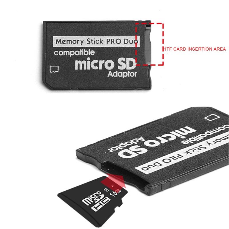 อะแดปเตอร์การ์ดหน่วยความจํา-micro-sd-micro-sdhc-tf-card-to-memory-stick-ms-pro-duo-card-สําหรับ-sony-psp