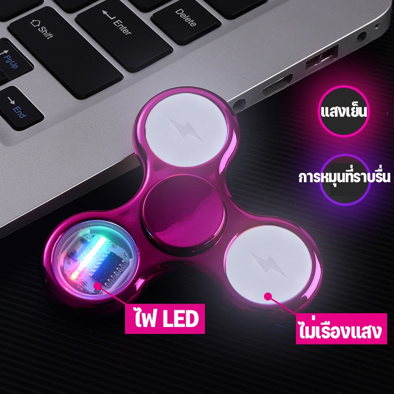 พร้อมส่ง-ไจโร-ของเล่น-led-fidget-spinner-แฮนด์สปินเนอร์-ของเล่นฟิดเจ็ตสปินเนอร์-ของขวัญสำหรับเด็ก