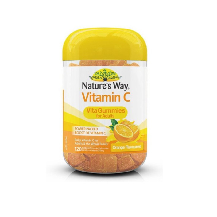 ภาพสินค้าNature's Way Vitamin C Vita Gummies เนเจอร์สเวย์ วิตามินซี เยลลี่ วิตามิน สำหรับผู้ใหญ่ รสส้ม ขนาด 120 เม็ด 17793 จากร้าน medicalhub115 บน Shopee ภาพที่ 2