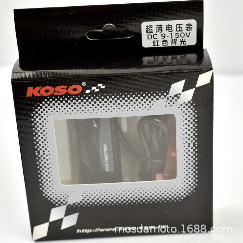 koso-โวลต์มิเตอร์-โวลต์มิเตอร์ไฟฟ้า-10-150v-อุปกรณ์เสริม-สําหรับรถจักรยานยนต์ไฟฟ้า