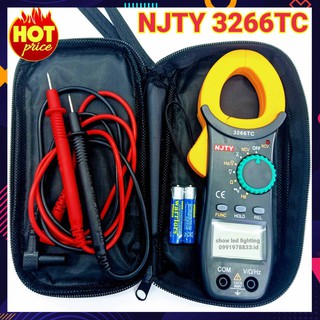 คลิปแอมป์ NJTY 3266C แคล้มป์มิเตอร์ มัลติมิเตอร์ดิจิตอล มิเตอร์วัดไฟ clamp meter digital multimeter