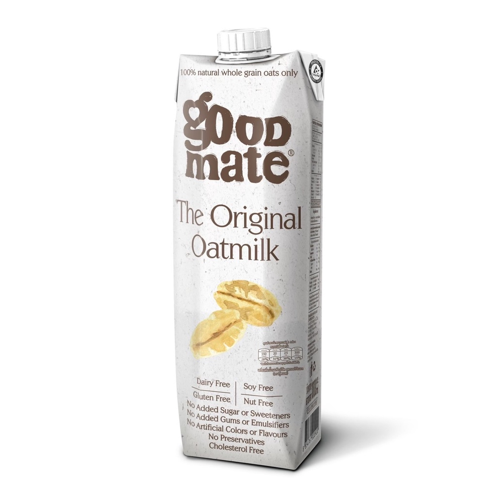 ภาพหน้าปกสินค้าGoodmate The Original Oat Milk กู๊ดเมท นมโอ๊ต สูตรออริจินอล ขนาด 1000 มล. (6 กล่อง) จากร้าน goodmate.official บน Shopee