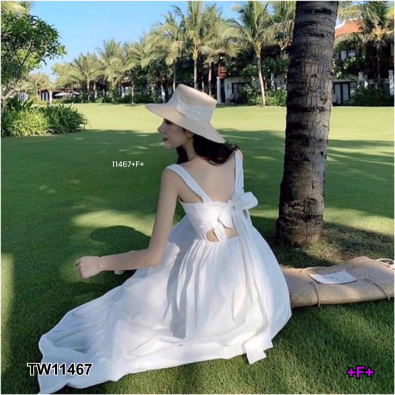 tw11467-maxi-dress-แม็กซี่เดรสสายเดี่ยวยาวสีพื้นผ้าไหมอิตาลี่-ชายระบาย-ดีเทลด้านหลังแต่งผูกโบว์-เอวยิดด้านหลัง