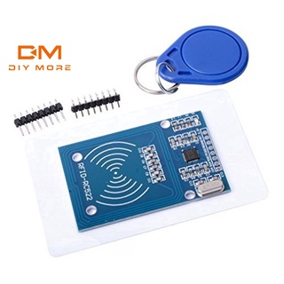 DIYMORE ชุดแผงเครื่องอ่านคีย์การ์ด Kualitas Ti RC 522 RFID IC อินเทอร์เฟซ SPI