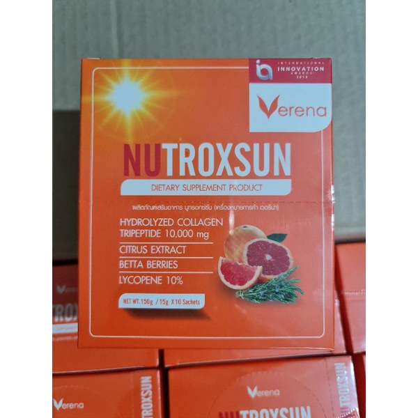 ภาพหน้าปกสินค้าVerena NutroxSun เวอรีน่า นูทรอกซัน ดูแลปกป้องผิวจากแสงแดด (1กล่อง)