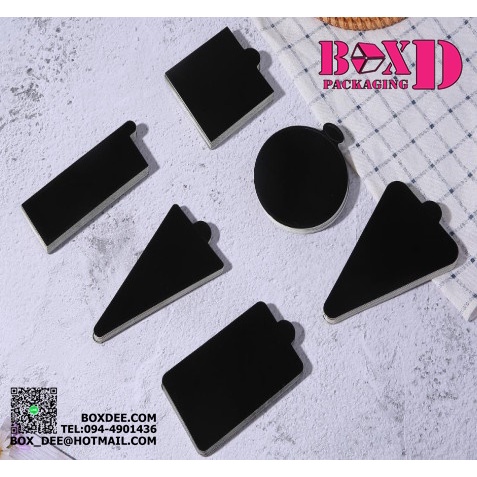 ภาพสินค้าแผ่นกระดาษรองเค้ก ชิ้น สีดำ (แพค50ใบ)BDP20 จากร้าน boxdee_packaging บน Shopee ภาพที่ 2