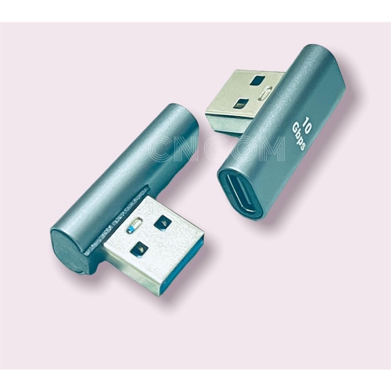 usb-c-to-usb-3-0มุมขวา90องศาประเภท-c-ขวาและซ้าย-usb-3-1ตัวเชื่อมต่อสีดำเงิน
