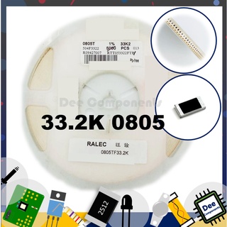 33.2 K Ohm 0805 ±1% 250 mW ±100ppm/℃ RTT053322FTP RALEC  1-A1-33 (ขายยกแพ็ค 1 แพ็ค มี 100 ชิ้น)