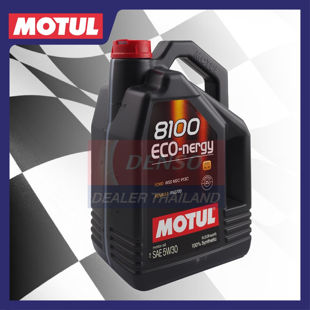 motul-lubricants-8100-eco-nergy-5w-30-5l-น้ำมันเครื่อง-รถยนต์-สังเคราะห์แท้-100-เบนซิน-ดีเซล-api-sl-acea-a5-b5-โมตุล-แท