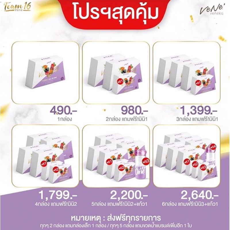 ภาพหน้าปกสินค้า**สั่ง 2 แถม 1** เวเน่ ออลอินวัน อาหารเสริมผิวขาว คอลลาเจน จากร้าน sissyshop บน Shopee