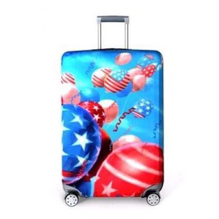Chu Luggage  ผ้าคลุมกระเป๋าเดินทาง  รุ่น028  สีน้ำเงินแดง