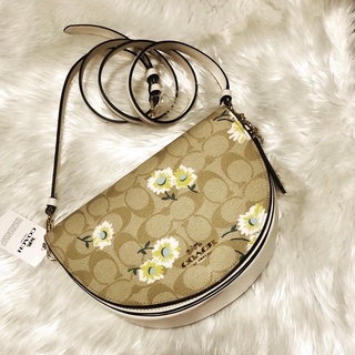 กระเป๋าสะพายข้าง Coach ELLEN CROSSBODY IN SIGNATURE CANVAS WITH DAISY PRINT (COACH C3597)