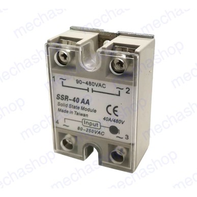 โซลิดสเตตรีเลย์ 40A solid state relay SSR-40AA 40A actually 80-250V AC ...