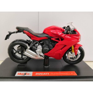 MAISTO โมเดลรถมอเตอร์ไซค์ DUCATI SUPERSPORT S ทำจากเหล็ก สัดส่วน 1:18(RED)