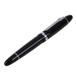 159 Black And Sier M Nib Fountain Pen Thick For Gifts Decorations USA