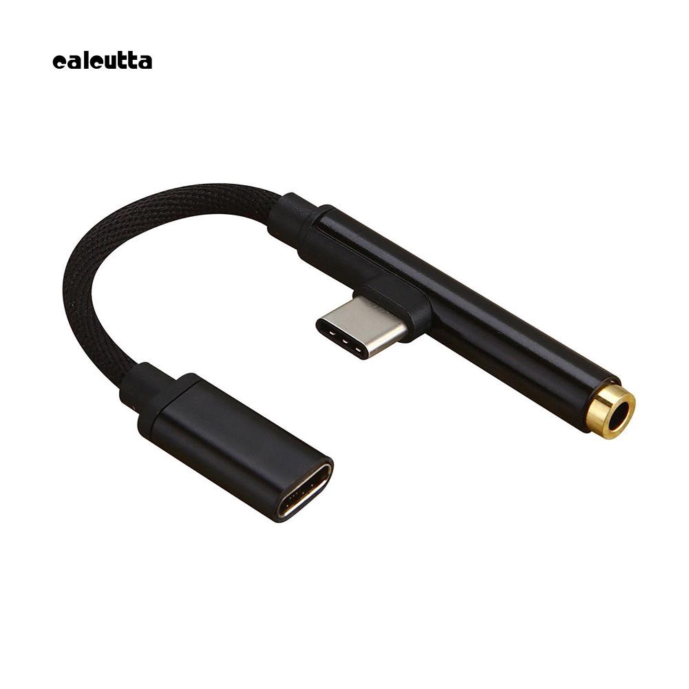 cal-2-in-1-type-c-to-usb-c-3-5mm-jack-aux-cable-adapter-earphone-phone-converter