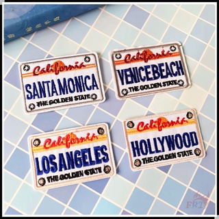 แผ่นป้ายทะเบียนเมือง - California Iron-On Patch 1 ชิ้นสําหรับติดป้ายทะเบียนรถยนต์