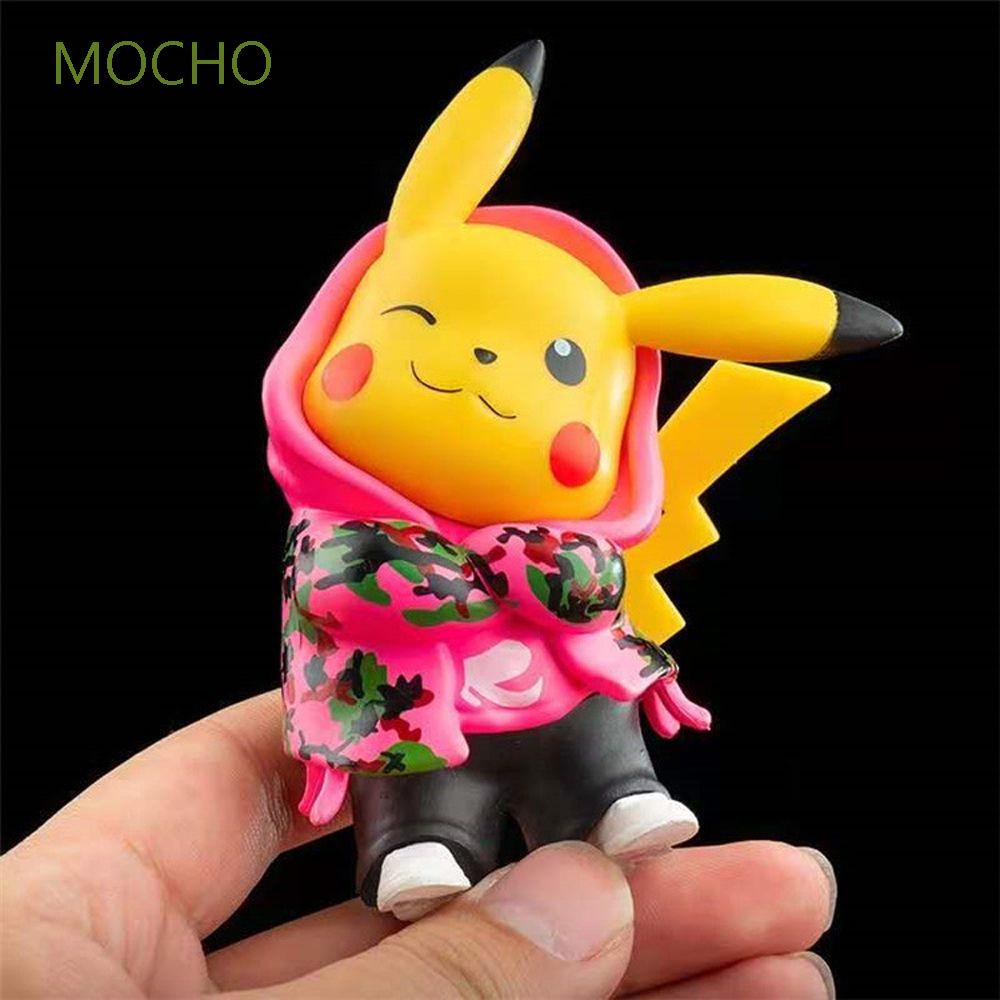 Pokemon Kawaii Camouflage Pikachu Action Figure Anime Cosplay Pocket  Monsters Model Surprise Toys For Kids Boy Girl