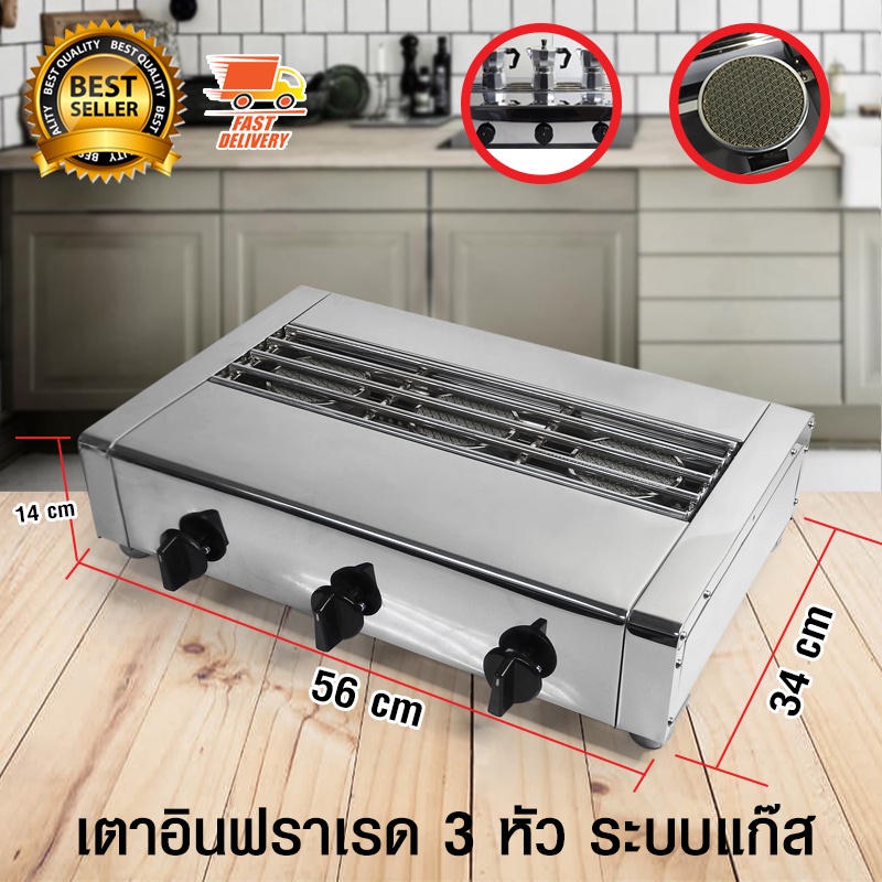 moka-pot-stove-เตาอินฟราเรด-เตาอุ่น-กาแฟ-สำหรับ-มอคค่าพอท-หม้อต้มกาแฟสด-ขนาด-3-หัว