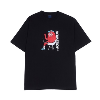 【hot sale】HOMEBOY เสื้อยืดผู้ชายลาย UNOFFICIALBOY