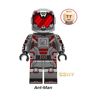 ของเล่นบล็อกตัวต่อ ฮีโร่ Ant Man super heroes MARVEL 4 endgame Iron Man MK85 Hawkeye War Machine สําหรับเด็ก