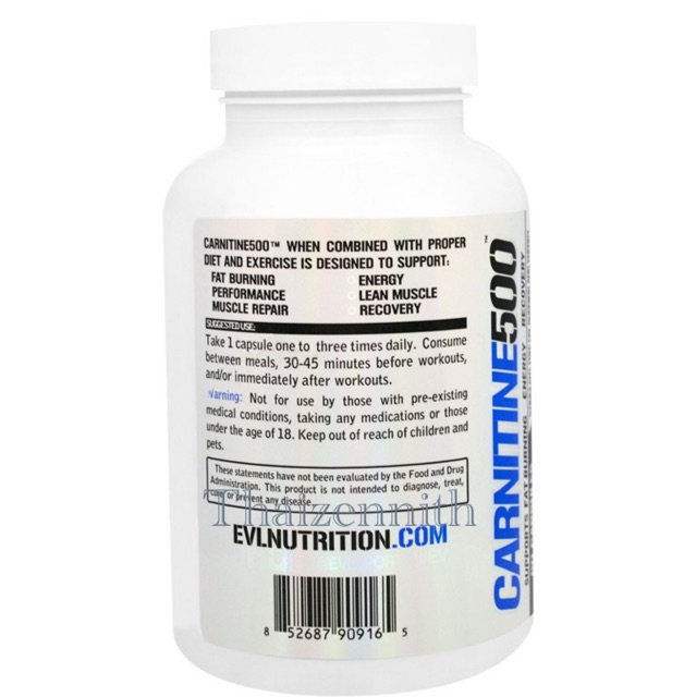 evl l carnitine 500 ♦️EVL L-Carnitine 500 mg. 120 Capsules. Exp.09/26( พร้อมส่ง )
