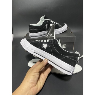 Converse one star รองเท้าผ้าใบผูกเชือกพร้อมกล่อง