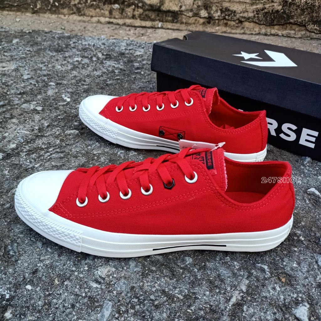 รองเท้าผ้าใบคอนเวิร์ส-คอนเวิร์ส-แท้-100-converse-all-star-ox-red-16-5739cf9re-พร้อมส่ง