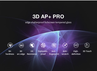 ภาพขนาดย่อของภาพหน้าปกสินค้าNillkin ฟิล์มกระจกนิรภัย iPhone 7 Plus รุ่น 3D AP+ PRO จากร้าน icansellshop บน Shopee