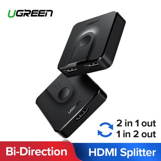 ภาพหน้าปกสินค้าUgreen (50966,70607) 4K@60Hz  HDMI Splitter Bi-Direction HDMI Switcher 1x2/2x1 Adapter for TV Box PS4 ที่เกี่ยวข้อง