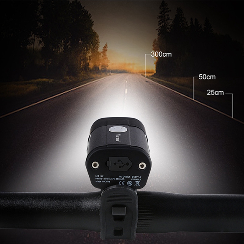 west-biking-ไฟฉาย-350-lumens-5-โหมด-กันน้ํา-ชาร์จ-usb-สําหรับติดด้านหน้ารถจักรยาน