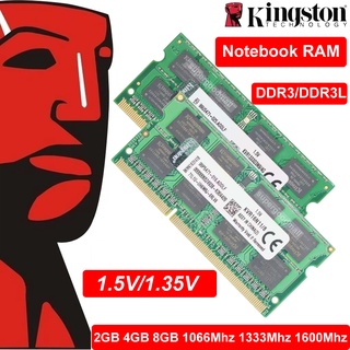 ภาพหน้าปกสินค้าKingston แรมหน่วยความจำแล็ปท็อป โน้ตบุ๊ก 2GB 4GB 8GB DDR3L DDR3 1066Mhz 1333Mhz 1600Mhz 204Pin SODIMM Laptop Memory RAM Notebook RAM ที่เกี่ยวข้อง