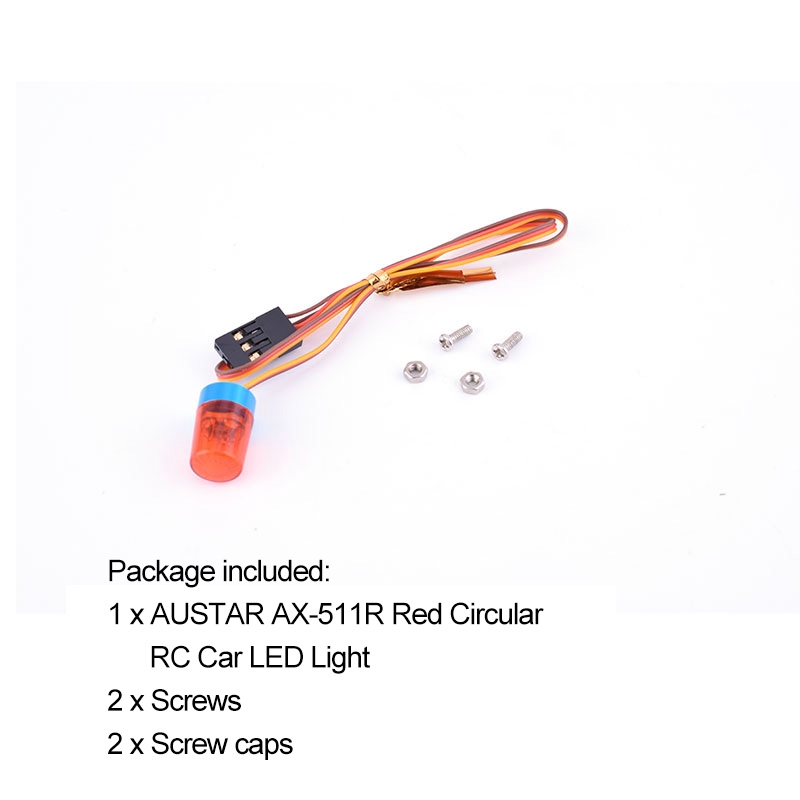 austar-ax-511r-ไฟ-led-ทรงกลมสีแดงสําหรับรถบังคับวิทยุ