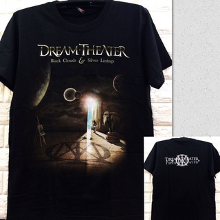 Gildan เสื้อยืดแขนสั้นลําลอง ผ้าฝ้าย 100% พิมพ์ลายวงร็อค Dream Theater สีดํา พลัสไซซ์ ของขวัญวันเกิด สําหรับผู้ชาย