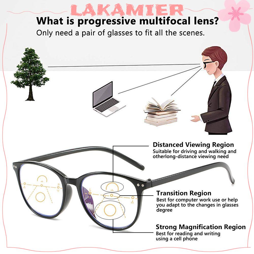 LAKAMIER [Ready Stock] Progressive Multifocus Reading Glasses With