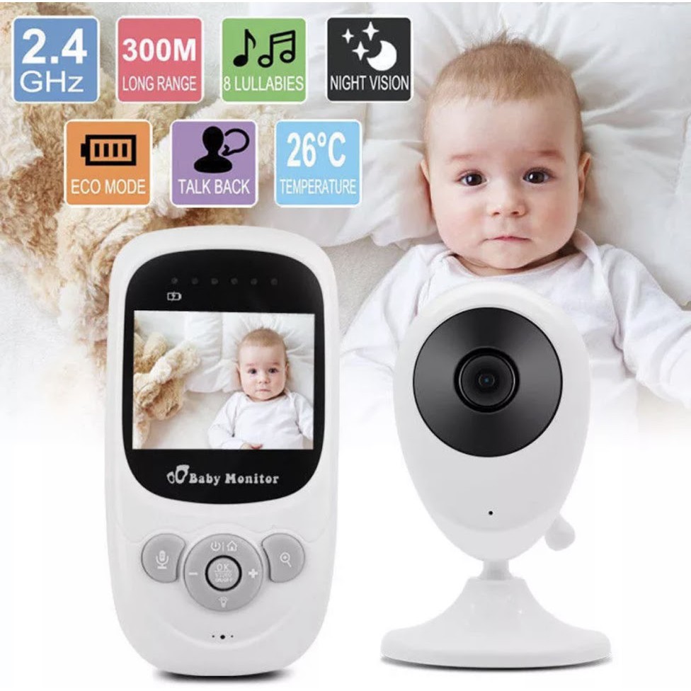 ภาพหน้าปกสินค้าพร้อมส่งจากไทย กล้องSP880 Wireless Baby Monitor Wifi กล้อง 2.4 นิ้ว LCD Digital Baby Sleeping Monitor กล้อง Night Vision