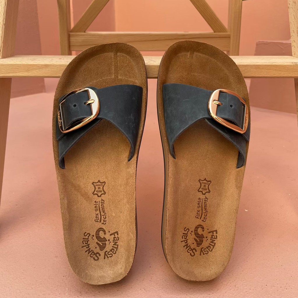 fantasy-sandals-รองเท้าแตะหนังแท้-พื้นยืดหยุ่น-รุ่น-kate-blue-brush