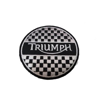 TRIUMPH ป้ายติดเสื้อแจ็คเก็ต อาร์ม ป้าย ตัวรีดติดเสื้อ อาร์มรีด อาร์มปัก Badge Embroidered Sew Iron On Patches