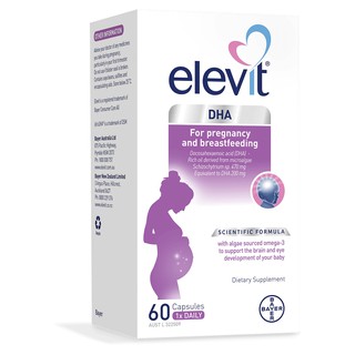สินค้า Elevit DHA For Pregnancy and Breastfeeding 60 capsules สนับสนุนการพัฒนาสมองและสายตา