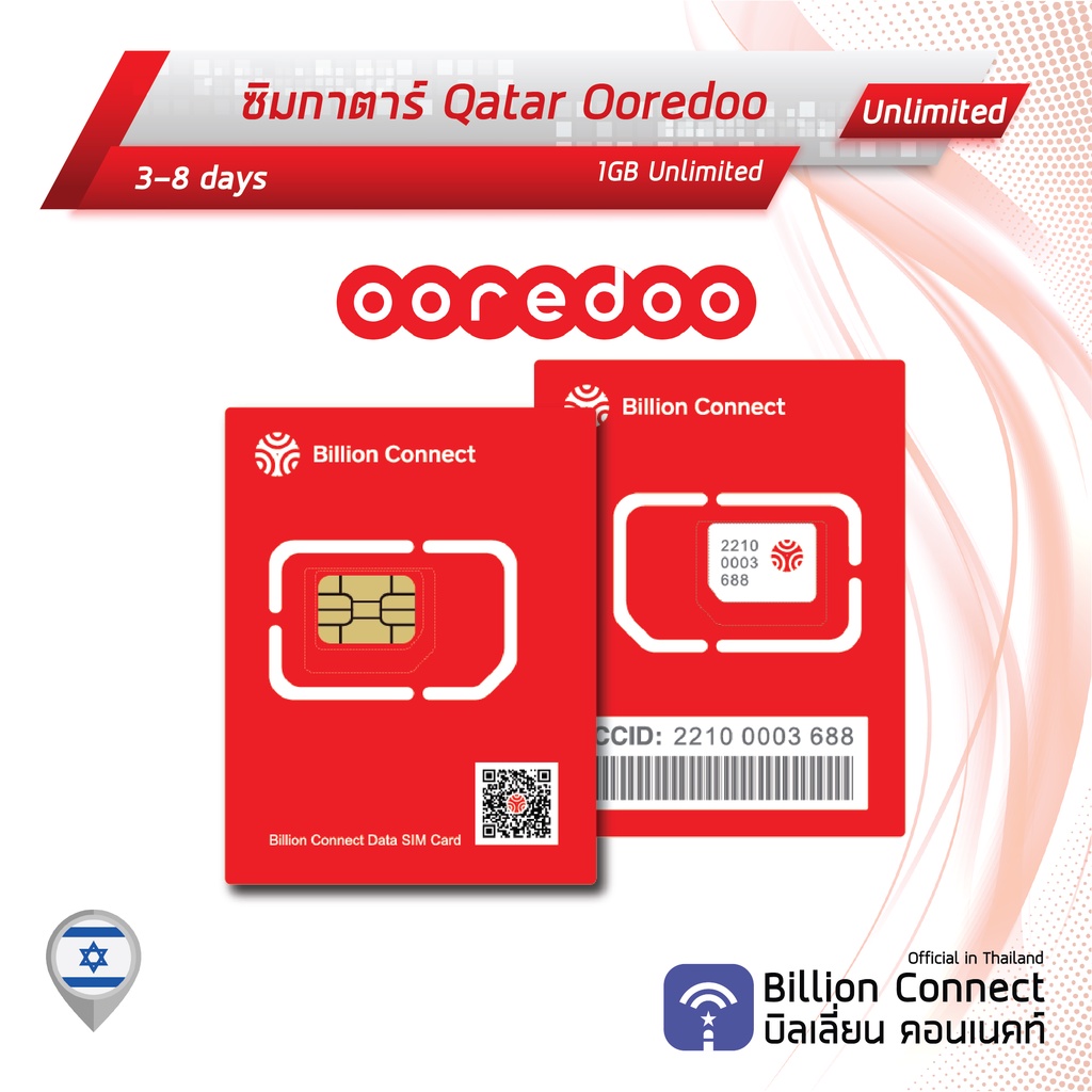 qatar-sim-card-unlimited-1gb-daily-ooredoo-ซิมกาตาร์-3-8-วัน-by-ซิมต่างประเทศ-billion-connect-official-thailand-bc