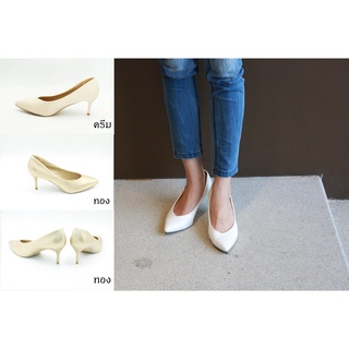 สินค้า รองเท้า 9698-C1A  รองเท้าผู้หญิง รองเท้าคัชชูสีแฟชั่น  รองเท้าส้นสูง 2.5 นิ้ว FAIRY