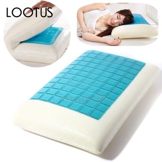 【บลูไดมอนด์】Memory Foam White Bed Pillow Cooling Gel Washable Orthopedic Pillows Cervical Vertebra Super Soft Comfortabl