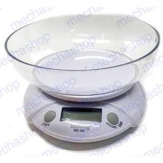 เครื่องชั่ง เครื่องชั่งดิจิตอล ตาชั่งดิจิตอล  7Kg ความละเอียด 1g Digital Mini Kitchen Scale รุ่น WH-B09L