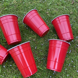 ภาพขนาดย่อของภาพหน้าปกสินค้าแก้วแดง แก้วแดงปาร์ตี้ red cup party อเมริกันปาร์ตี้ แก้วขนาด 16 oz จากร้าน coolz168 บน Shopee