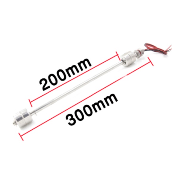 เซนเซอร์ระดับน้ำ ลูกลอยไฟฟ้า 300mm Float Switch Stainless Steel ...