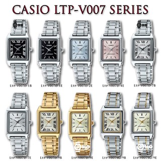 ภาพหน้าปกสินค้านาฬิกาผู้หญิง Casio รุ่น LTP-V007D,LTP-V007SG,LTP-V007G,LTP-V007D-4E,LTP-V007G-9E,LTP-V007SG-9E ของแท้ประกัน1ปี LTPV007 ที่เกี่ยวข้อง