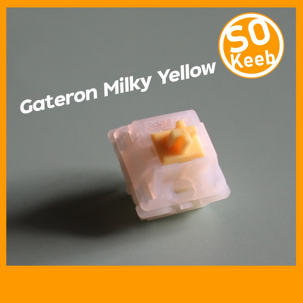 ภาพหน้าปกสินค้าGateron Milky Yellow Switch (Linear) 10 ชิ้น จากร้าน so_keeb บน Shopee
