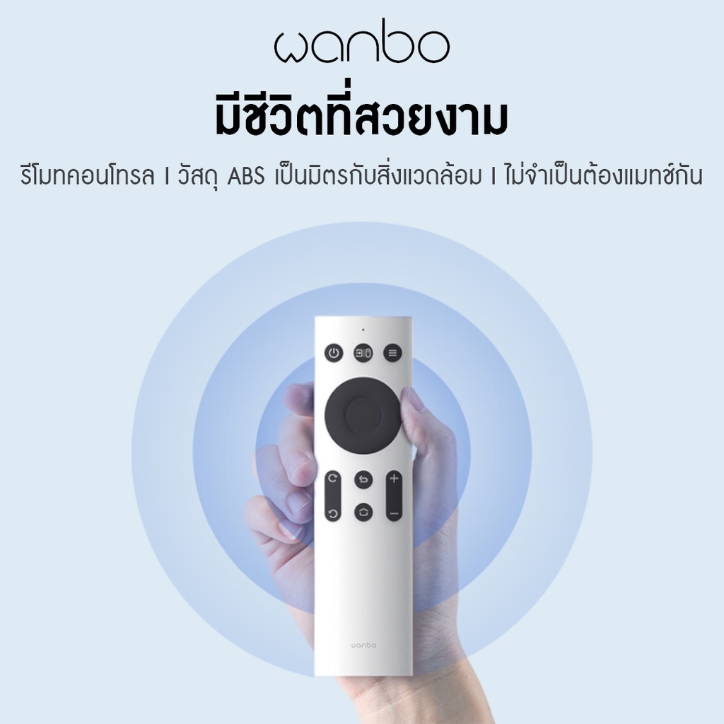 ภาพหน้าปกสินค้าWanbo Projector remote control รีโมทคอนโทรล สำหรับใช้กับ wanbo ทุกรุ่น จากร้าน wanboofficialstore บน Shopee