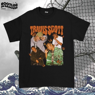 Travis scott เสื้อยืด ผ้าฝ้าย ลาย Travis scott สไตล์วินเทจ 24SS-5XL